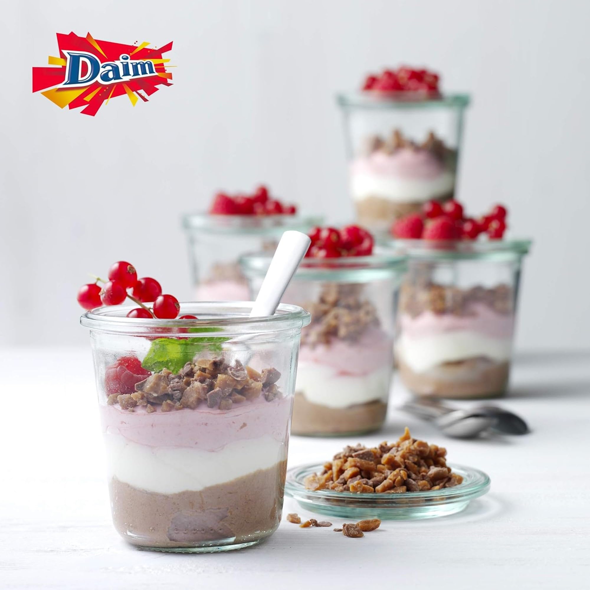 DAIM - Brisures au Chocolat au Lait et Éclats de Caramel - Idéal pour Desserts et Pâtisseries - Format Familial - 2 Sachets de 1 kg