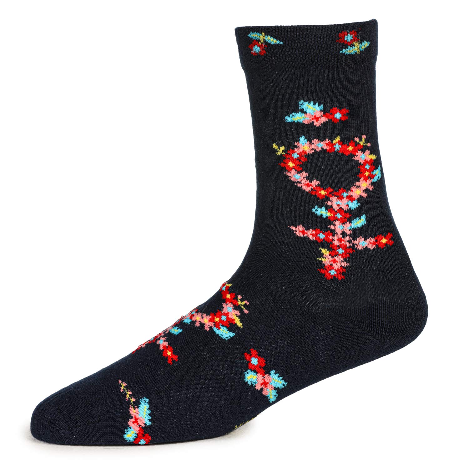 KazarMax Multicolor Rainbow Printed Full Length Soft Cotton Designer Socks for Kids Boys & Girls(Pack of 3_Small) 2
