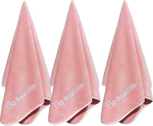 Miniatura 19 de Toallas de microfibra para gimnasio de tamaño grande súper suaves para ejercicio, fitness, deportes, entrenamiento, 380-GSM 15 pulgadas x 31