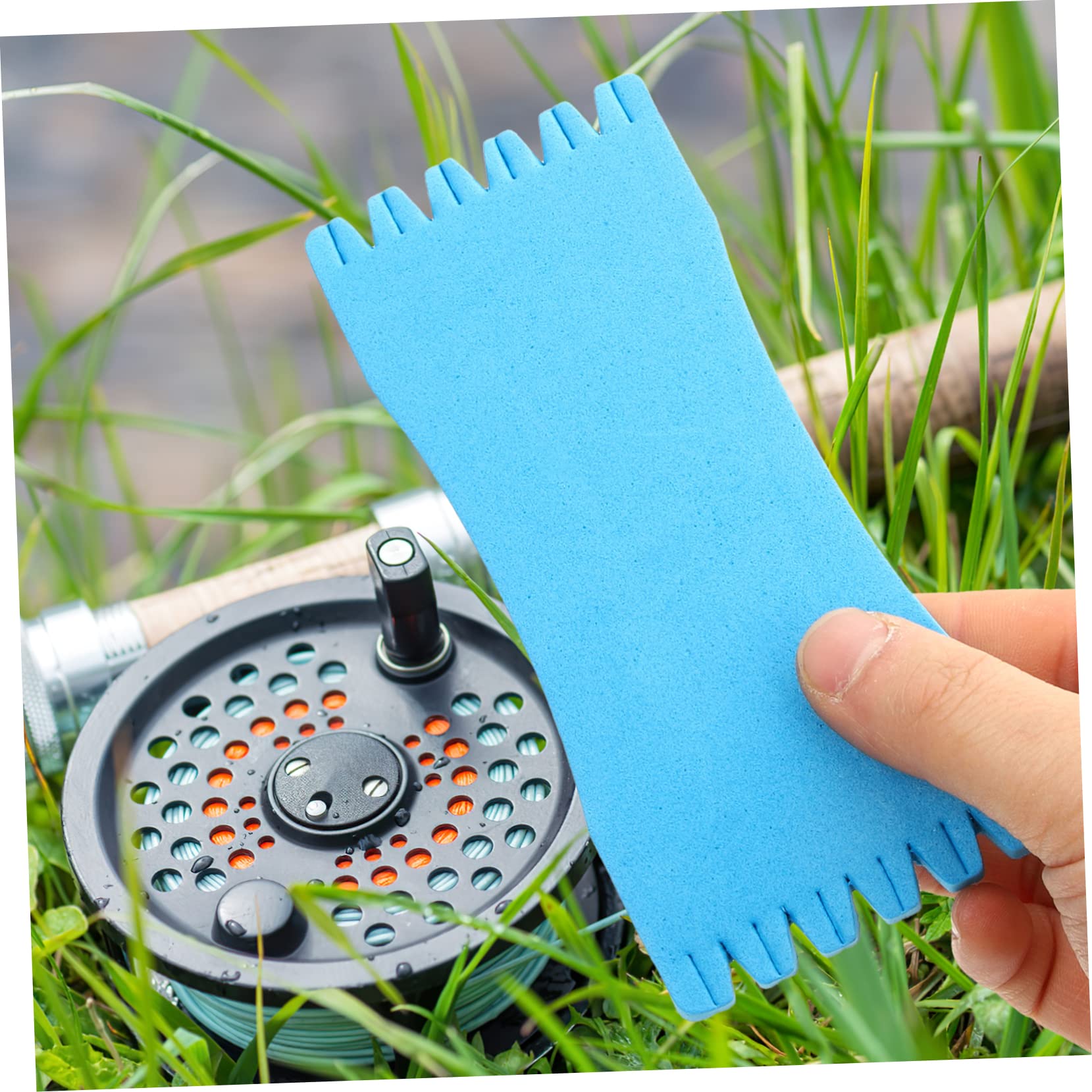 BCOATH 50pcs Fishing Line Organizers Foam Sponge Line Board Fishing Pole Winder Outdoor Fishing Supplies Fishing Line Winding Tools