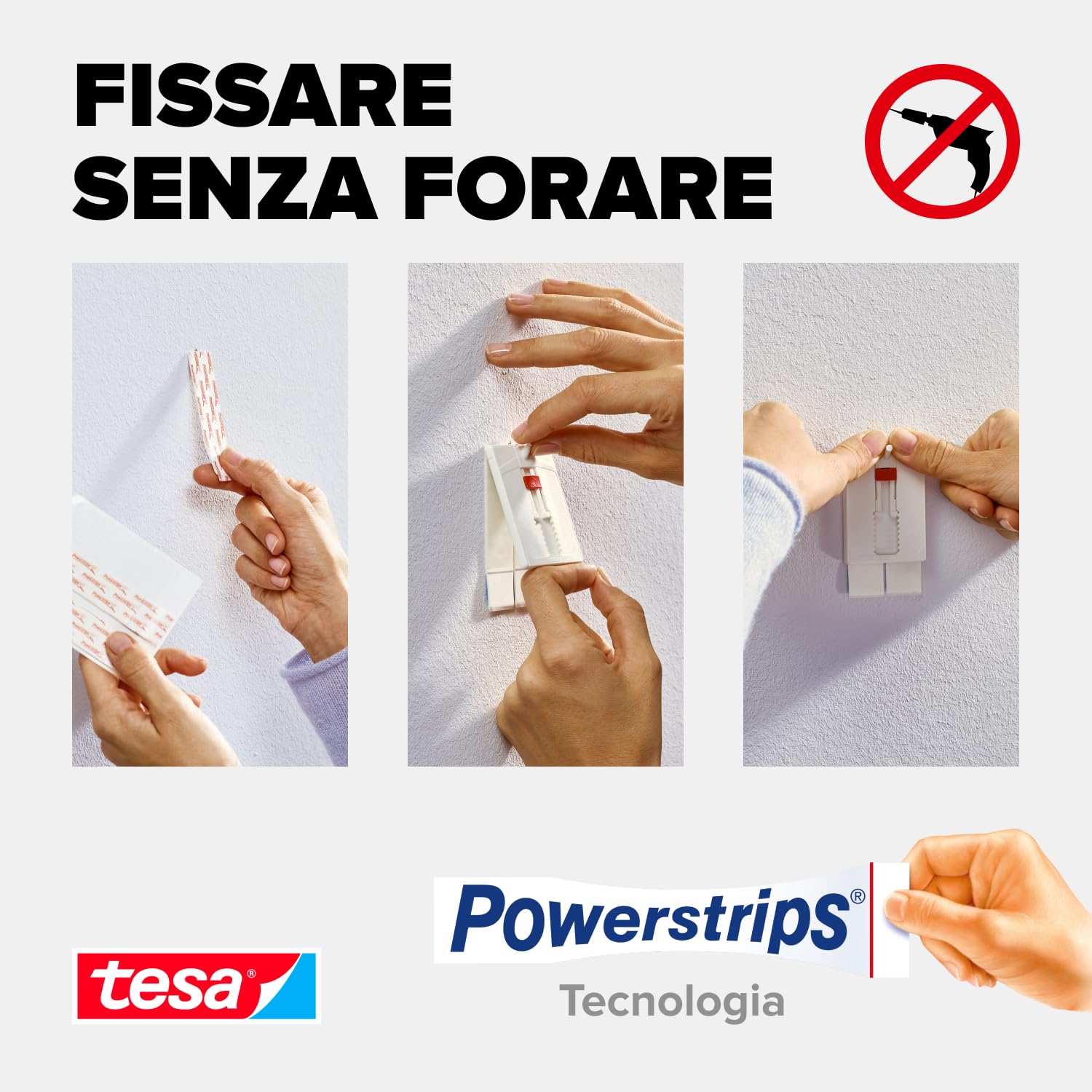 Gancio Adesivo TESA Per Carta Da Parati - Regolabile, Fino A 2kg, Confezione 2 Pezzi - Foto 8