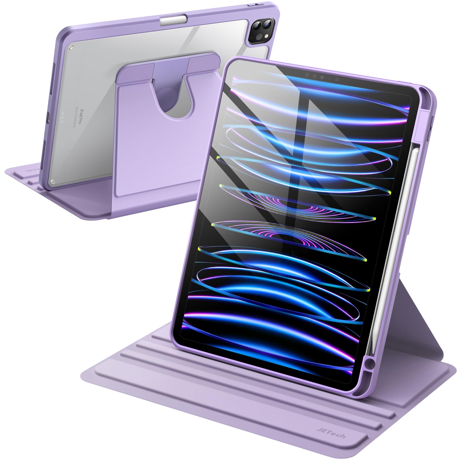 JETech 360° Rotating Case for iPad Pro 11" 4/3, Rose Gold — Amazon image 11