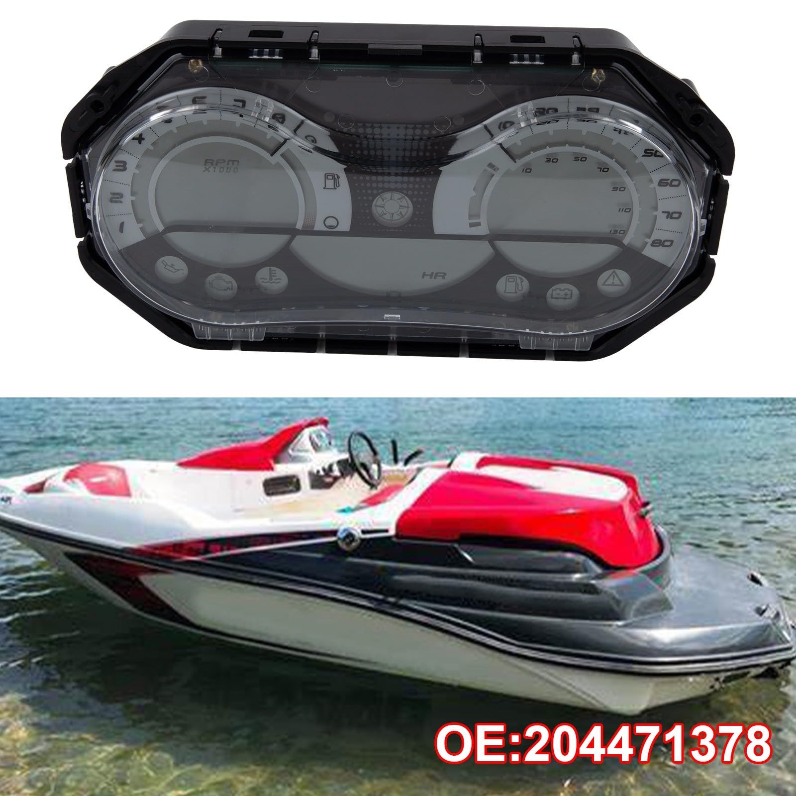 Motorrad LCD Tacho Gauge Cluster für SeaDoo RXP-X RXT-X GTX 278002270 Motorrad Tacho Instrumentententafel 27800207