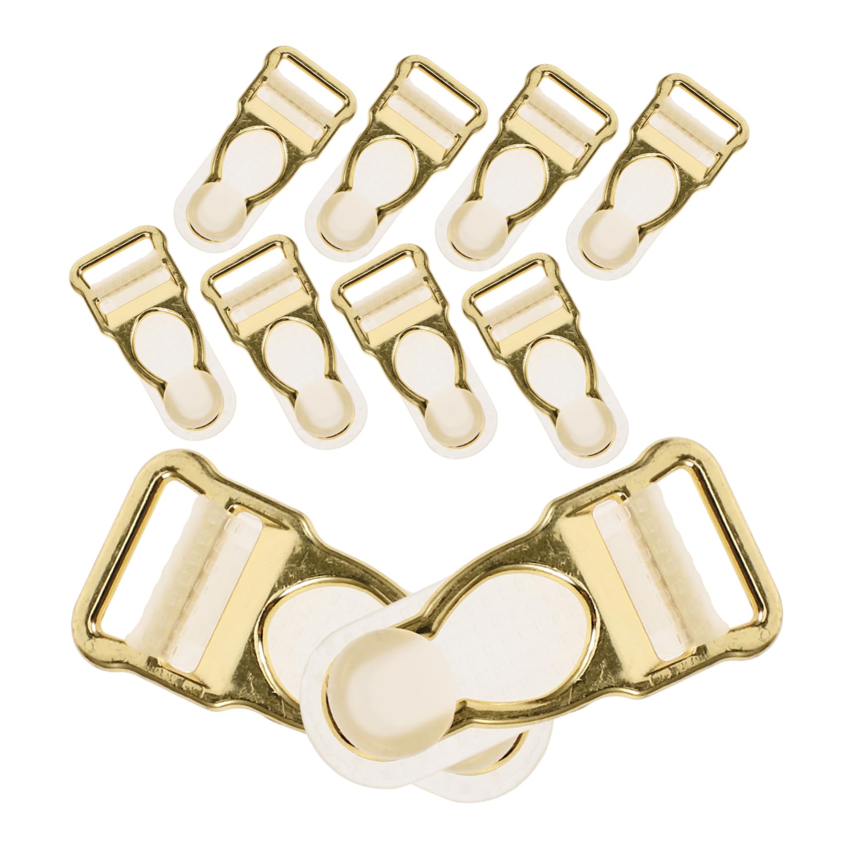 SEWACC Garter Replacement Clip 10pcs Zinc Alloy Sock Buckle Adjustable Sock Clamp for Garment