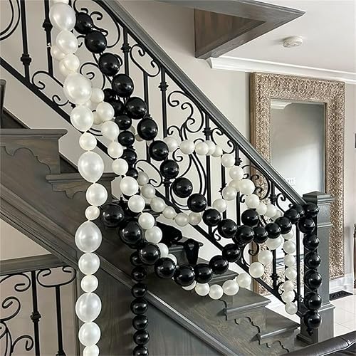 Miniatura 4 de Globos Enlazantes Blancos Perla, 100 Piezas 15 cm de Color Perla Globos de Enlace Rápido para Hacer Arco de Corazón de Pared de Globos, Globos con