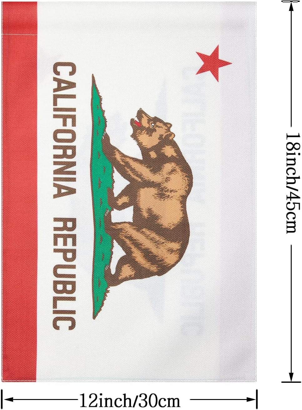 California State Garden Flag,Indoor Outdoor Decoration Flags,For Yard Outside 12 x 18 Inches,Double-Sided,DIY Celebration. - Image 3