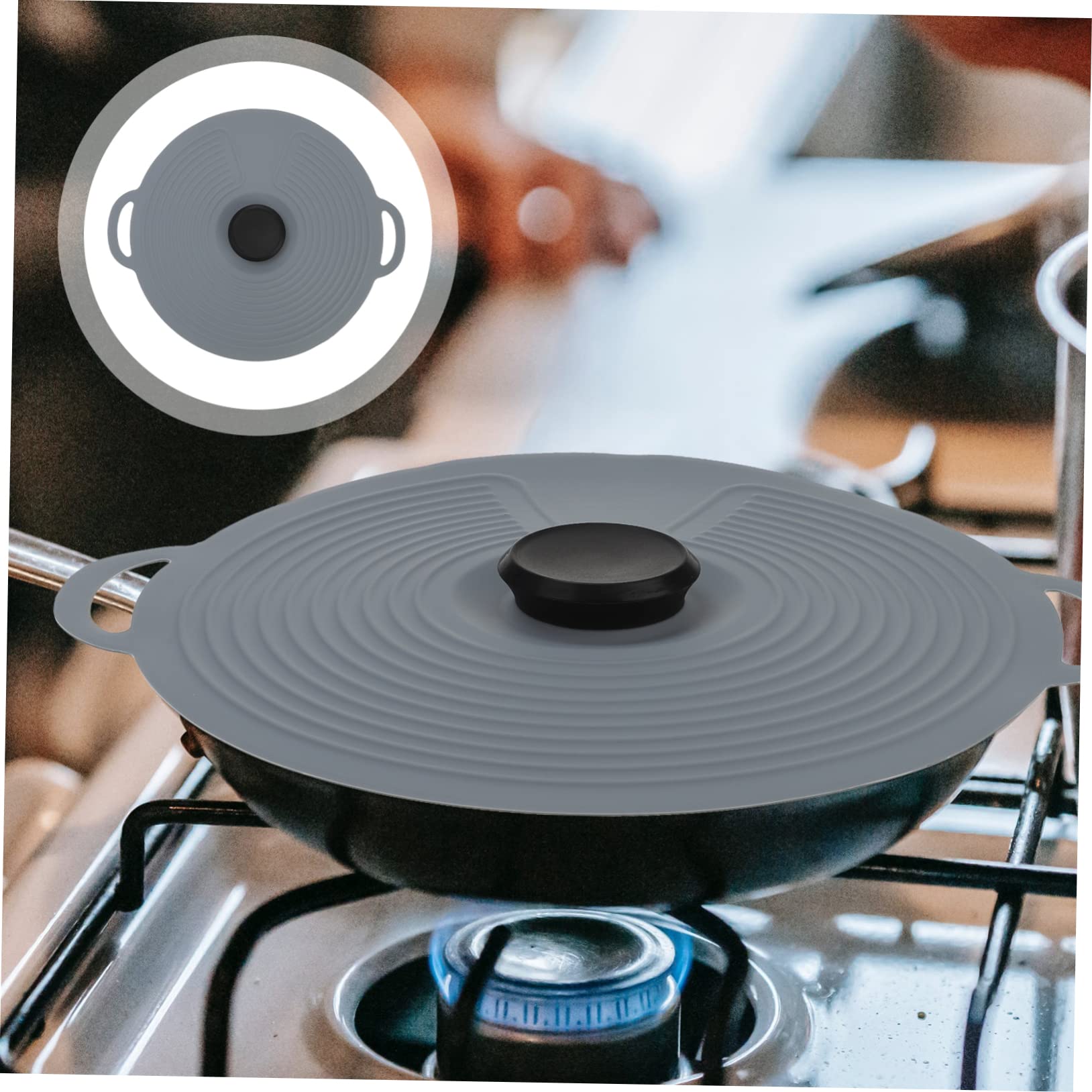 Couvercle de Casserole Silicone 1pc, la Cuisine Hermétique Réutilisable