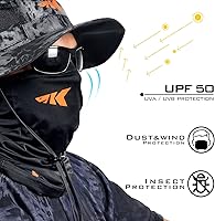 Vista 2 de KastKing Sol Armis - Polaina para el cuello, máscara facial UPF 50, máscara de protección solar UV para hombres y mujeres, pesca, senderismo