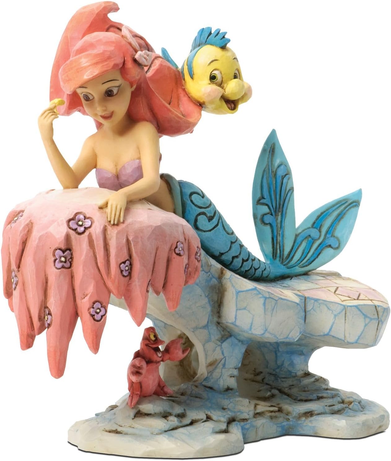 Disney Traditions by Jim Shore “The Little Mermaid” 25th Anniversary Stone Resin Figurine, 6.25”