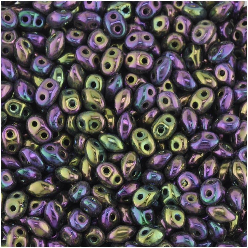 Superduo Beads Iridescent Purple Qty 10 Grams