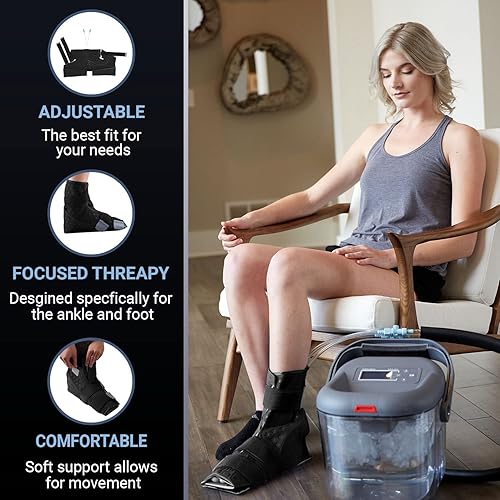 Miniatura 4 de Terapia de agua fría para tobillo y pie para unidad de crioterapia almohadilla solo para máquina de hielo circulante para pies tobillo dedos de los