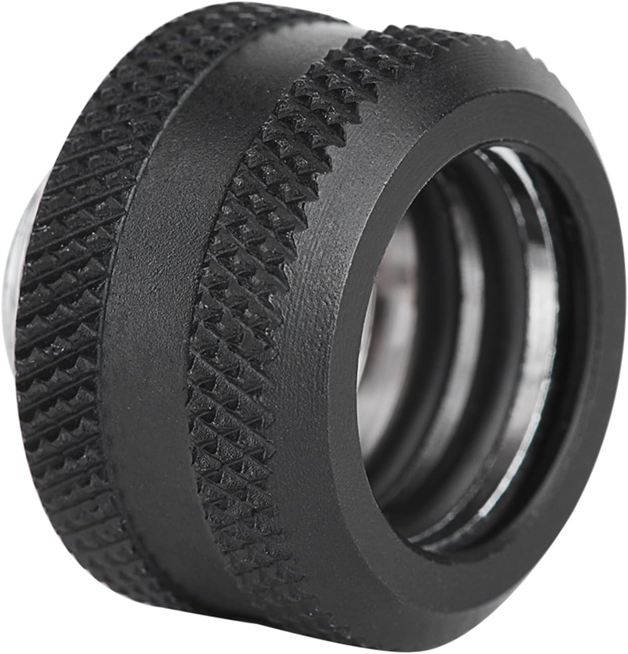 Akozon Water Cooling Compression Fitting for Rigid Acrylic Tube OD 16mm, 4PCS 16mm Water Cooling Hard Tube Fittings for Rigid Acrylic, Computer Systemblack (Black 4 pieces sold)