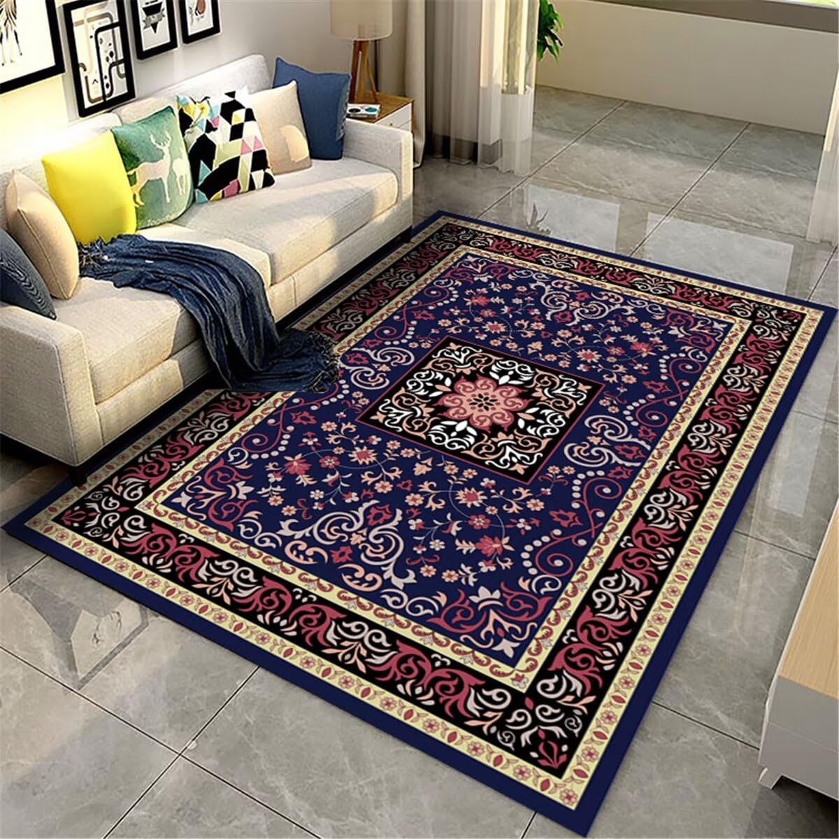 Baby Kinderzimmer Schlafzimmers Kinderteppich schalldichter Wohnzimmersofa-Teppich farblich passender Schlafzimmerteppich waschbar Teppiche Für Wohnzimmer 100X200CM