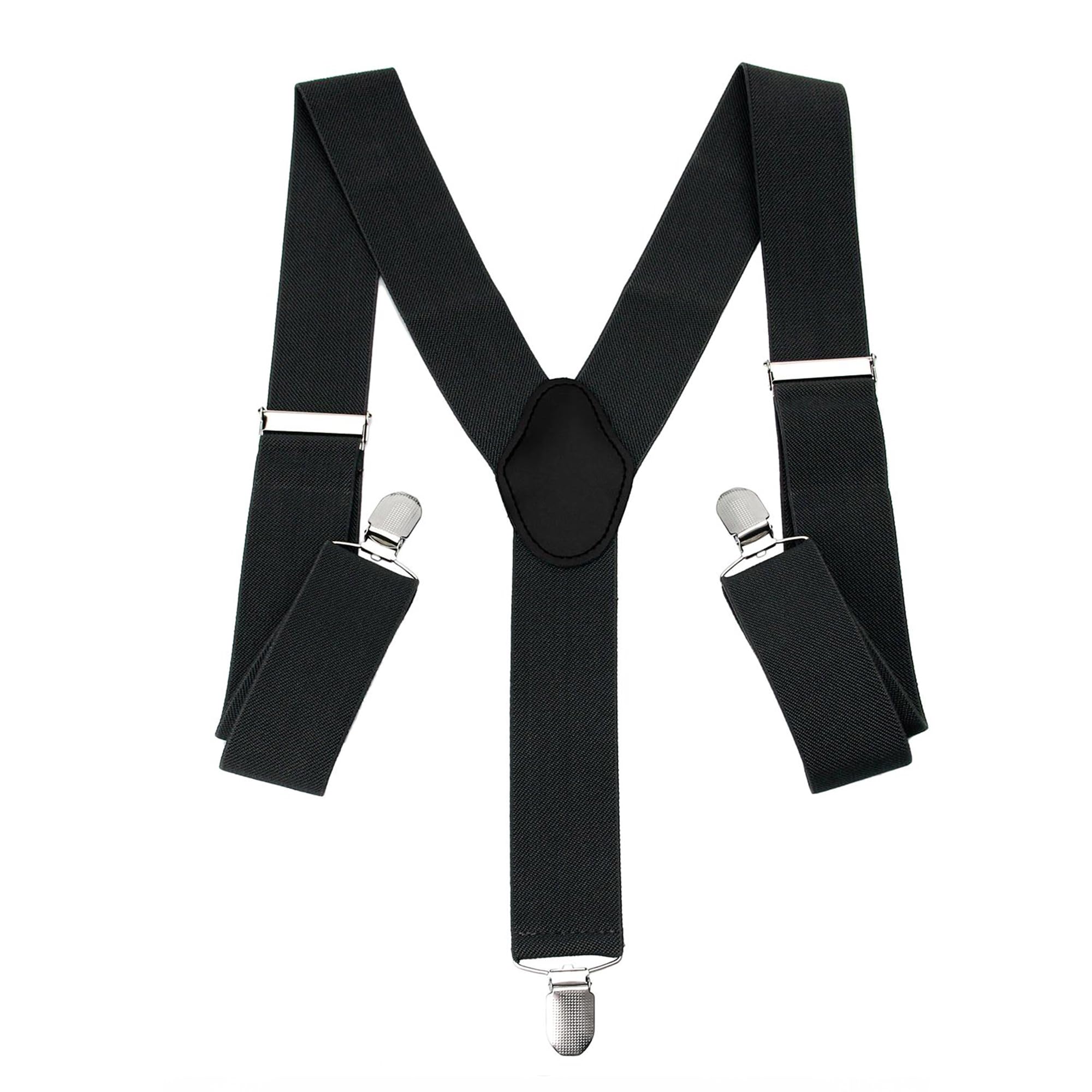 Trimming Shop Men's Suspender Braces - Heavy Duty Clip on Suspenders - Fully Adjustable and Elasticated - Fashion Accessory for Parties, Weddings, Casual, Formal Events