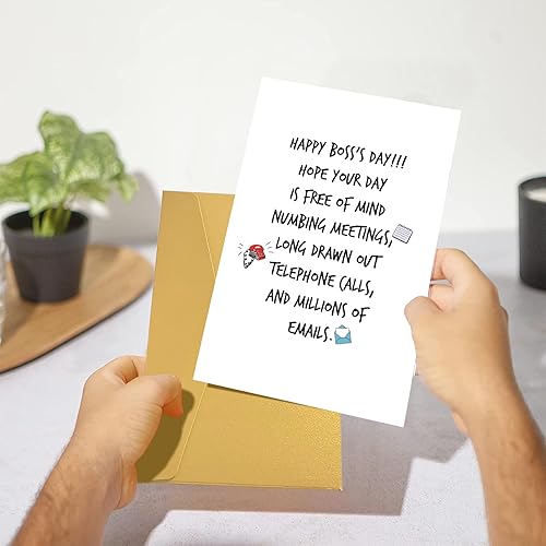 Miniatura 6 de Tarjeta del día del jefe feliz para jefe o jefe masculino, regalo de agradecimiento para él y ella, tarjeta del día del jefe para la dama jefa, Hope