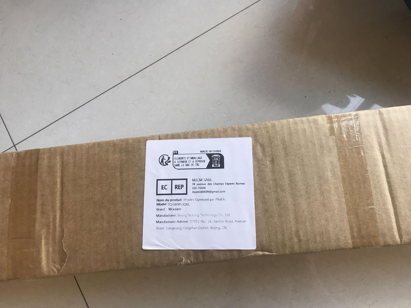 Woosien® 210 cm artistieke gymnastiekbalk voor thuis, inklapbare