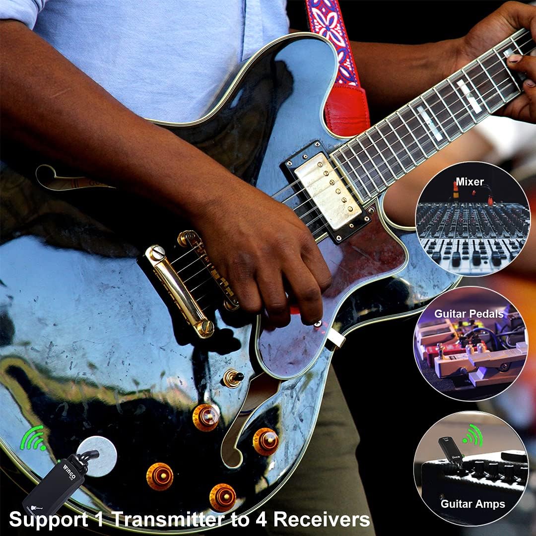 Bеѕt Dеаl Prоduсt 5.8 GHz Wireless Guitar System - Rechargeable Electric Digital Audio Guitar System Transmitter Receiver Set for Electric Guitar Bass(USB Cable Included) by WINGO 40% оƒƒ Dіѕсоunt 5.8 GHz Wireless Guitar System - Rechargeable Electric Digital Audio Guitar System Transmitter Receiver Set for Electric Guitar Bass(USB Cable Included) by WINGO