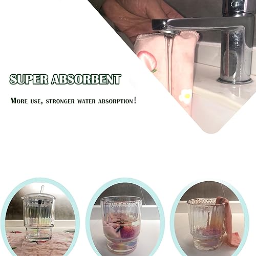 Miniatura 5 de Minasuki Toallas de papel reutilizables sin papel, toallas de papel lavables con rollo de cartón, paquete de 25 toallas de papel ecológicas para