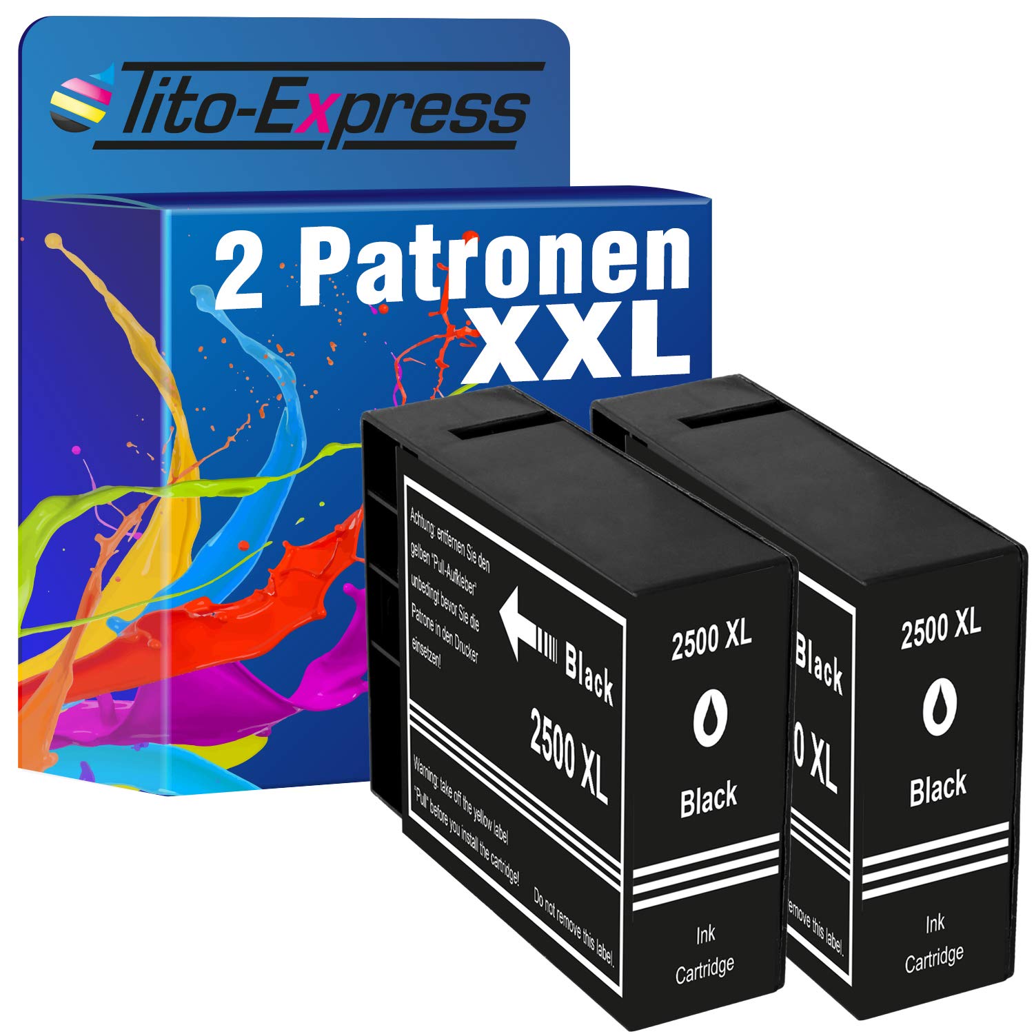 Tito-Express PlatinumSerie 2X Patronen XXL passend zu Canon 