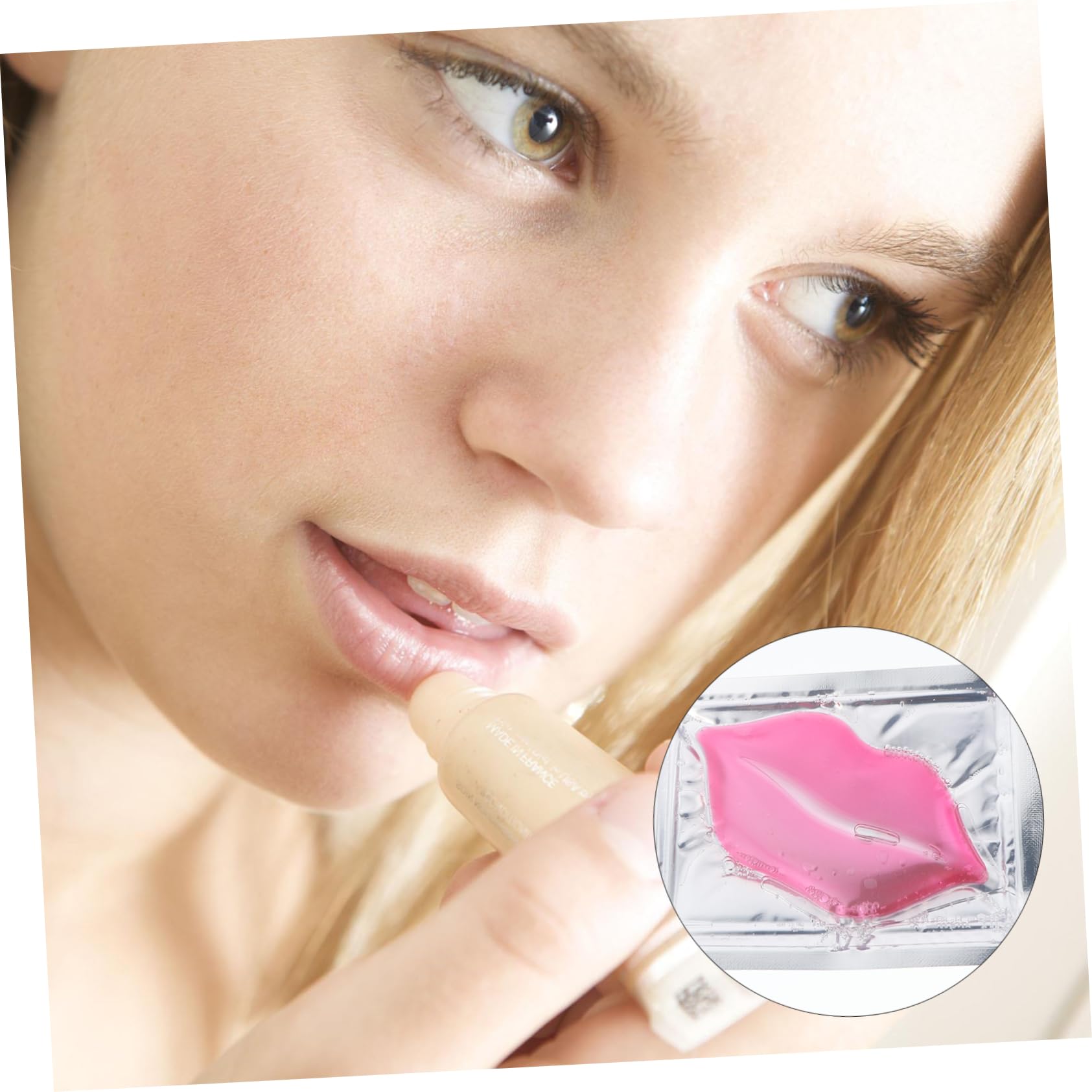 Healvian 60pezzi Maschera Labbrale Rimpolpante e Idratante Exfoliante Per Labbra Trattamento Notturno Con Nutriente Per Morbida e Levigata