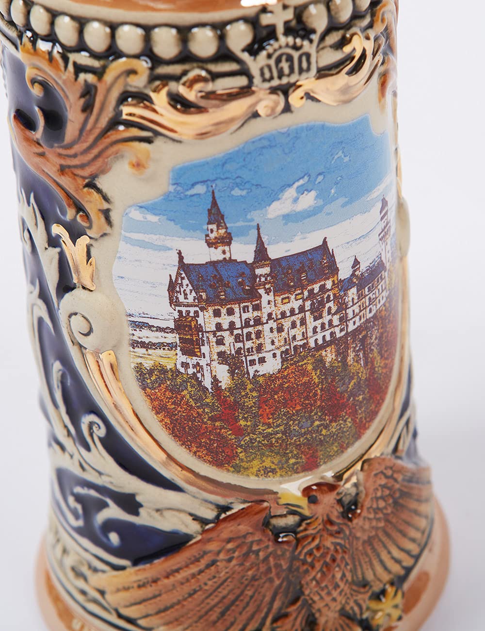 Bierkrug Mit Deckel Deutscher Bierseidel Steinkrug Oktoberfest Trinkbecher Bayern Geschenk Für Männer Vater Bierliebhaber Keramik 700ml