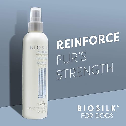 Miniatura 3 de BioSilk Champú en aerosol sin agua de humedad profunda para perros, 8 onzas El mejor champú sin agua en aerosol para todos los perros y cachorros,
