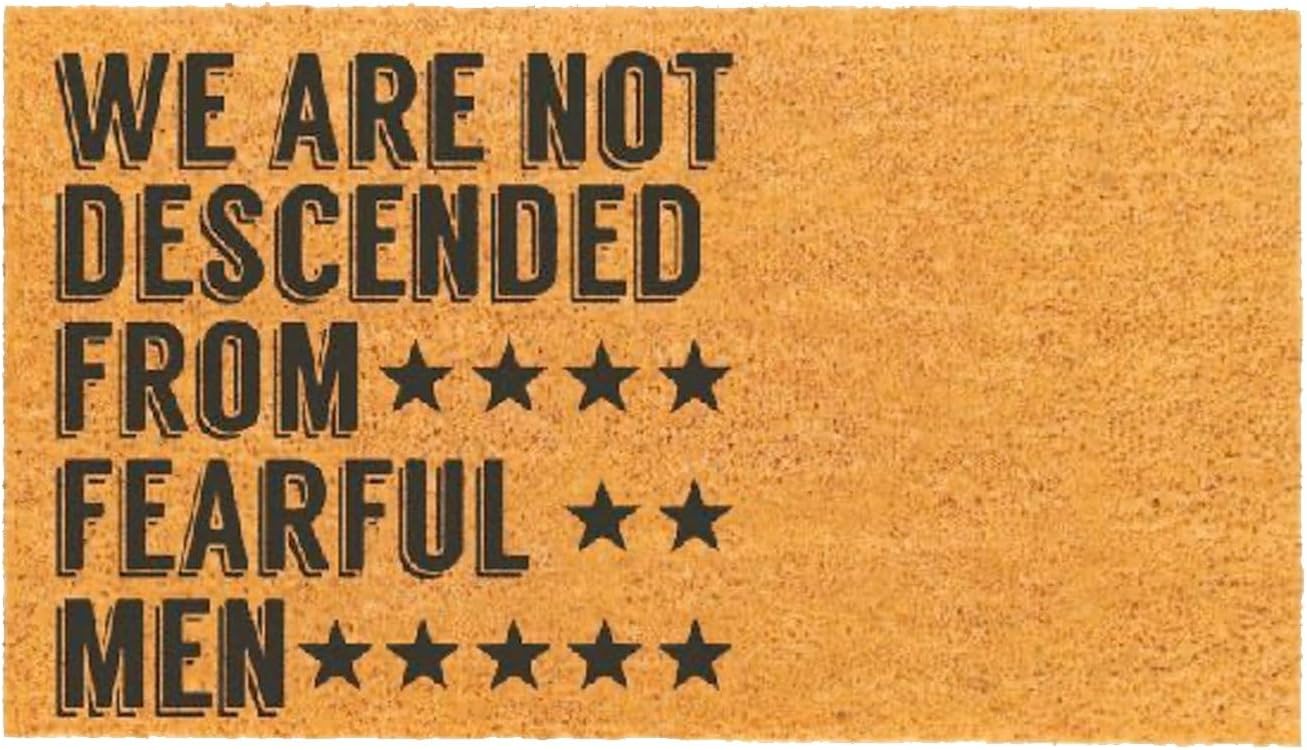 THEODORE MAGNUS Patriotic Door Mat – Coir Doormat for Outdoor Entrance, Durable Welcome Mat with Non-Slip Backing, Perfect for Front Door and Entryway - Outdoor/Indoor - Heritage Proclamation