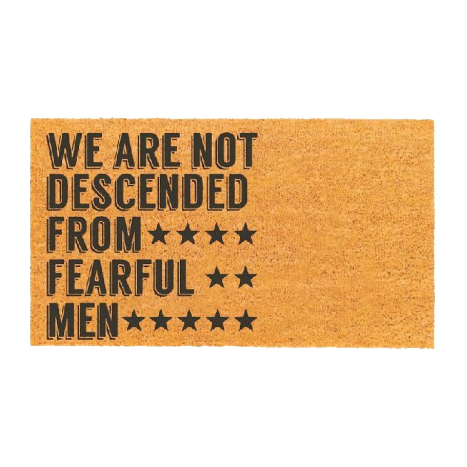 THEODORE MAGNUS Patriotic Door Mat – Coir Doormat for Outdoor Entrance, Durable Welcome Mat with Non-Slip Backing, Perfect for Front Door and Entryway - Outdoor/Indoor - Heritage Proclamation