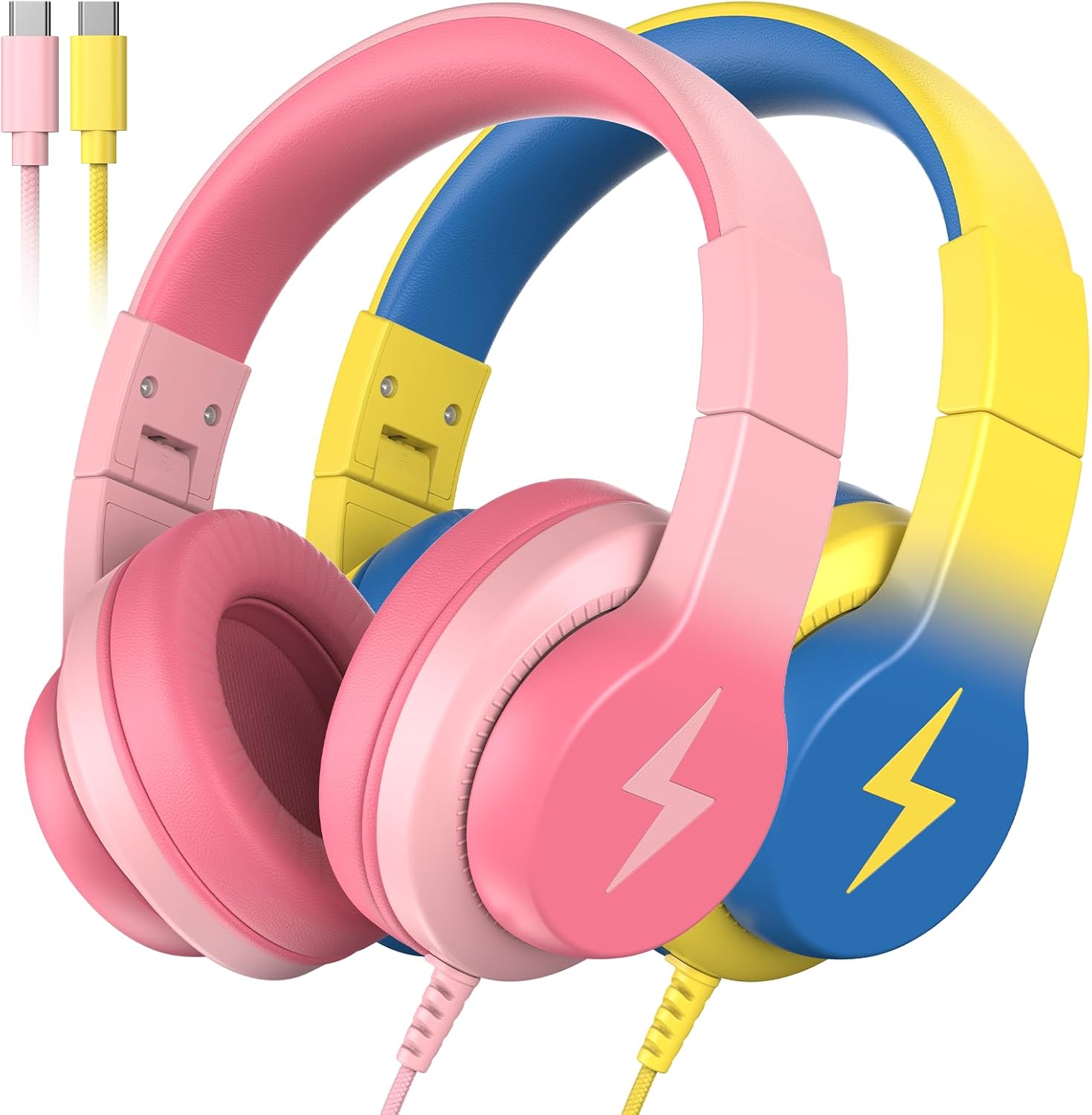 Kids Headphones for School,Upgrade USB C Headphones for Kids