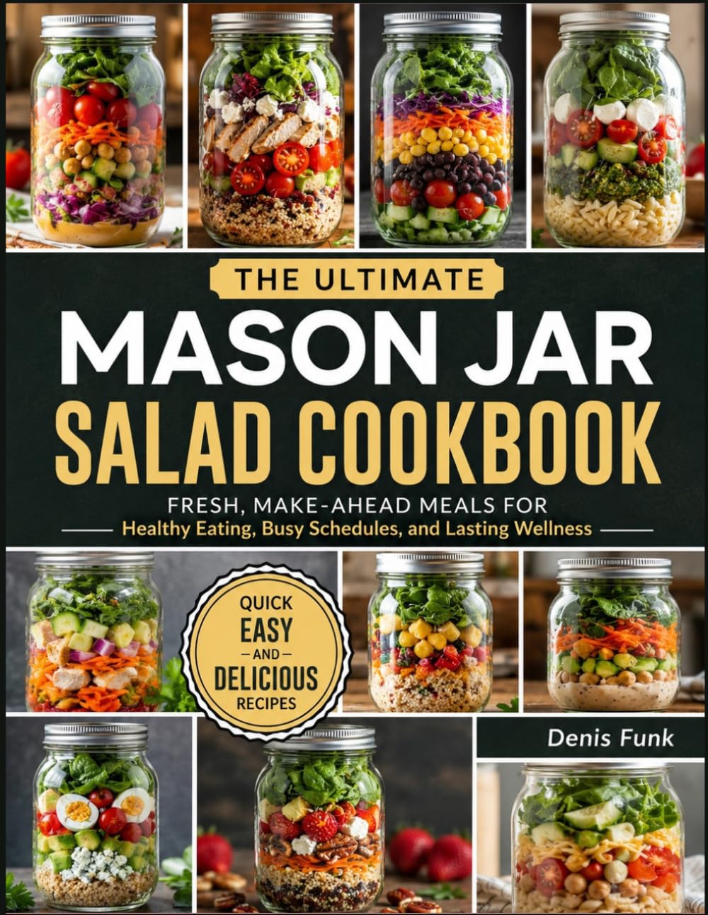 Mason Jar Salad Cookbook: Fresh, Make-Ahead Meals for Healthy Eating, Busy Schedules, and Lasting Wellness
