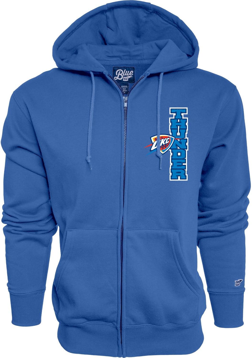 Blue 84 NBA unisex-adult Nba Officially Licensed Full Zip Hooded Sweatshirt Iconic