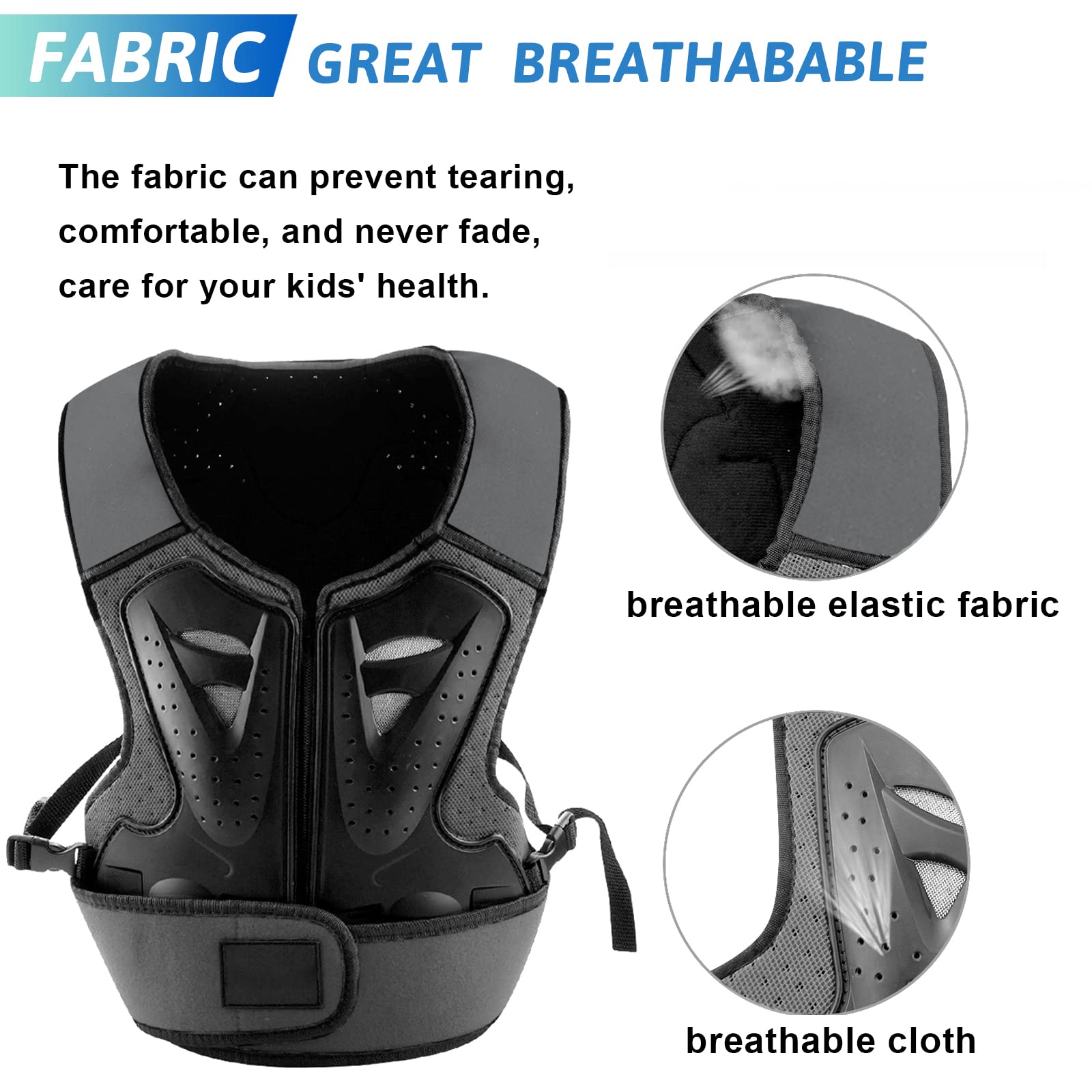 StarknightMT Protezione toracica da moto per bambini, per motocross, ciclismo, skateboard, sci, pattinaggio, fuoristrada