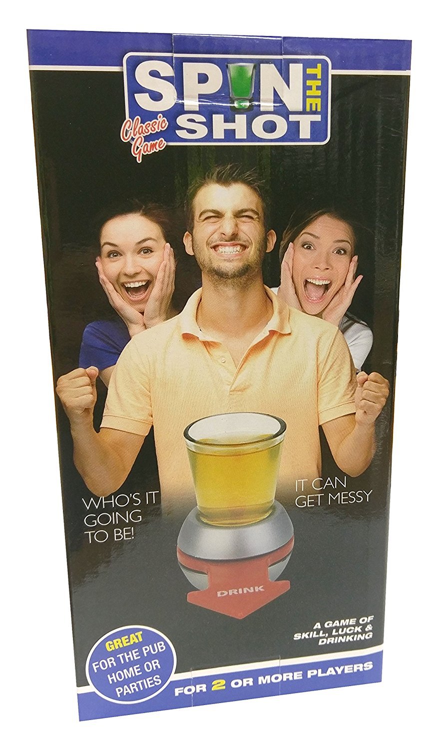 Ultimate Party Essential Multicolor Spin The Shot Game (1 Pc.) - Perfect for Adult Parties, Icebreaker & Conversation Starter
