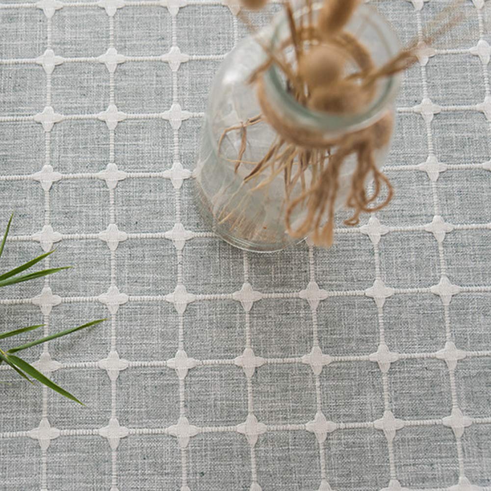 Nappe en lin et coton plaid rectangulaire pour table basse de salon - 8