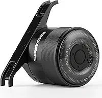 ROCKBROS Luz traseira de bicicleta, luz traseira para bicicleta, 5 modos, recarregável tipo C, leve, IPX5, lanterna traseira de bicicleta de liga de alumínio para passeios noturnos