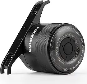 ROCKBROS Luz traseira de bicicleta, luz traseira para bicicleta, 5 modos, recarregável tipo C, leve, IPX5, lanterna traseira de bicicleta de liga de alumínio para passeios noturnos