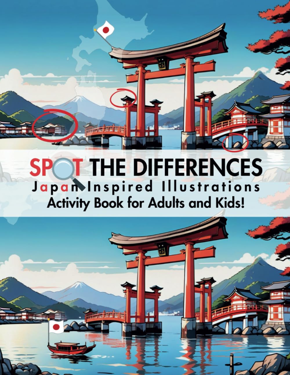 Japan Spot the Difference: 20 Fun & Challenging Puzzles for All Ages