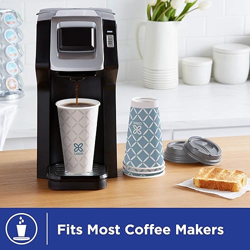 Miniatura 7 de Dixie To Go - Tazas de café de papel grandes con tapas, 16 onzas, 132 unidades, tazas desechables para bebidas calientes sobre la marcha