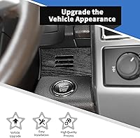 Vista 6 de Voodonala para Ford F-150 2015-2020 Cubierta de Panel de Consola Central Compatible con Ford F150 2015-2020 (ABS, Madera Negra, 4 Piezas/Set)