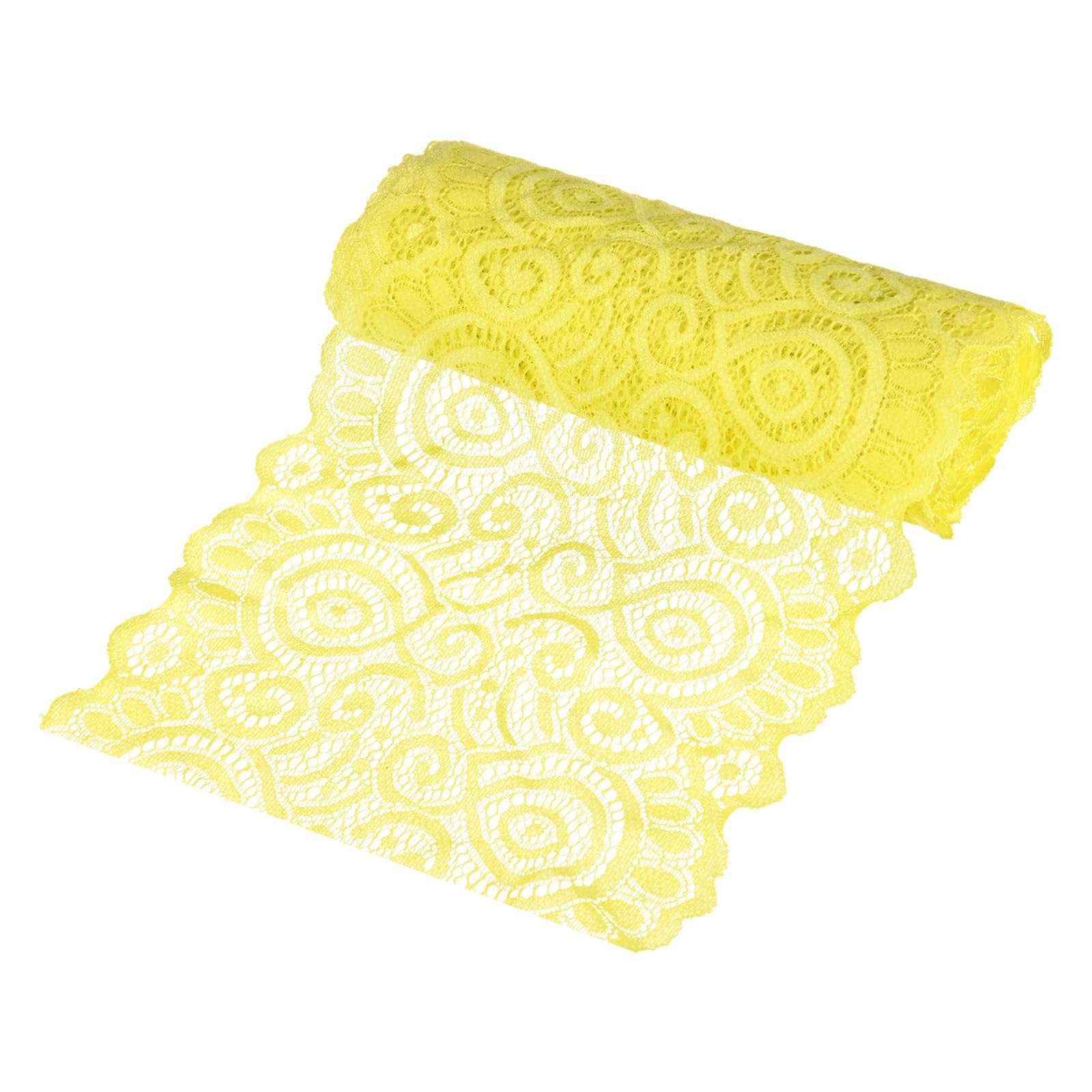 Tissu en dentelle élastique M METERXITY ruban floral de 4,6 m pour couture