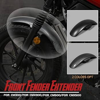 Amazon | オートバイ フロントフェンダ 泥除け エクステンション