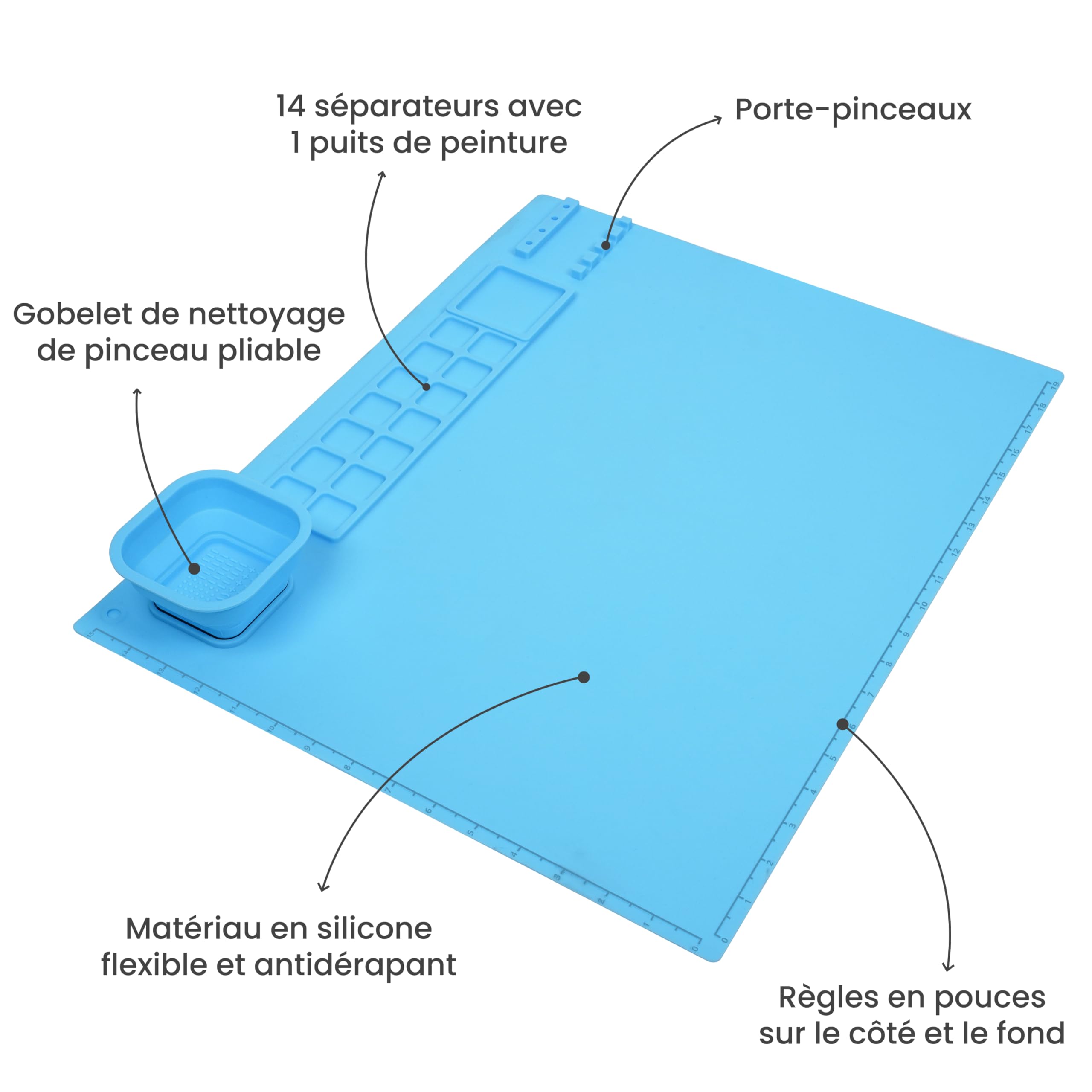 Tapis de peinture à l'eau pour enfants, 100 x 70 cm, coloriage gratuit, jouets éducatifs pour