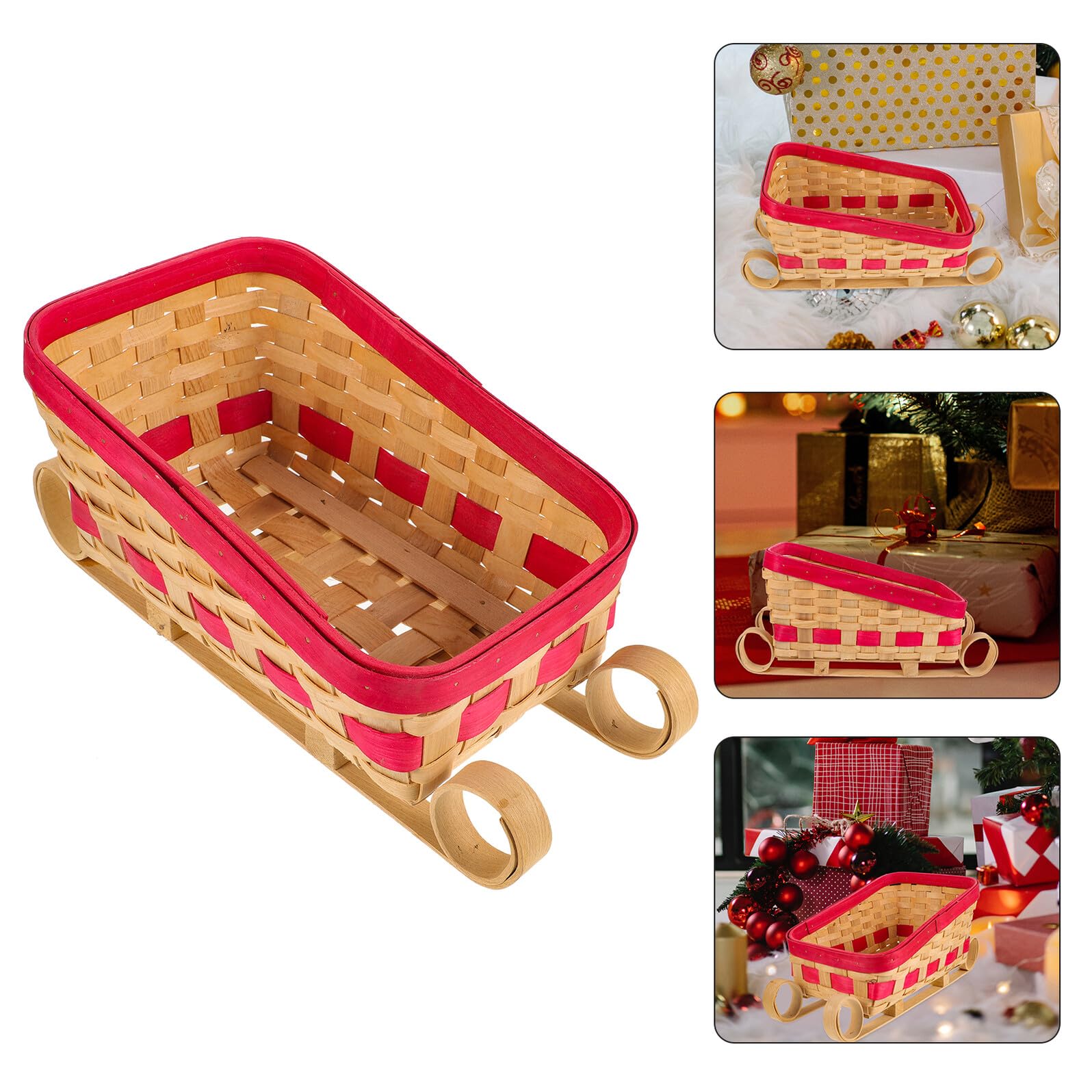 Alipis Schlitten-weihnachtsdeko aus Zarte Schlittenverzierung für Schreibtischdeko Weihnachtsschlitten-anhänger als Weihnachtsaccessoires und Landschaftsrequisite