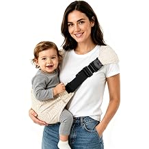 Baby Sling Carrier,Toddler Carrier,Ergonomic Baby Carrier for Newborn to Toddler, Soft Adjustable Hands-Free Infant Carrier, Portable and Breathable Hip Seat Carrier for Parents Mocha