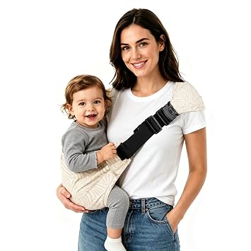 Baby Sling Carrier,Toddler Carrier,Ergonomic Baby Carrier for Newborn to Toddler, Soft Adjustable Hands-Free Infant Carrier, Portable and Breathable Hip Seat Carrier for Parents Mocha