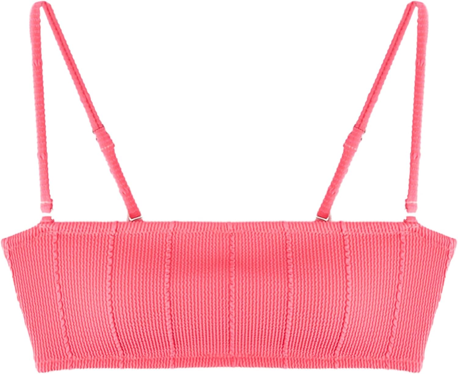 Dokulu Straplez Bikini Üstü
