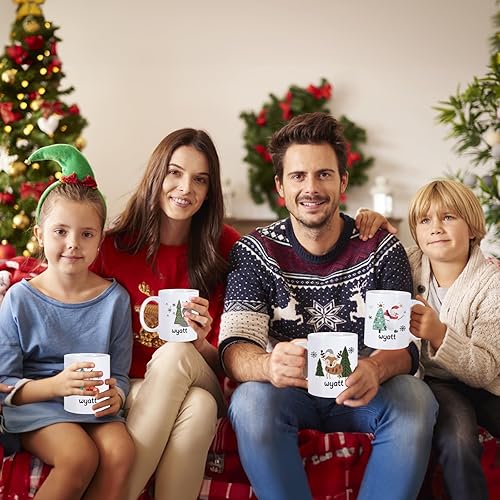 Miniatura 4 de Tazas de café de Navidad para niños, taza de Navidad con nombre personalizado, regalos de Navidad para niños y niñas, regalos de fiesta de Navidad,