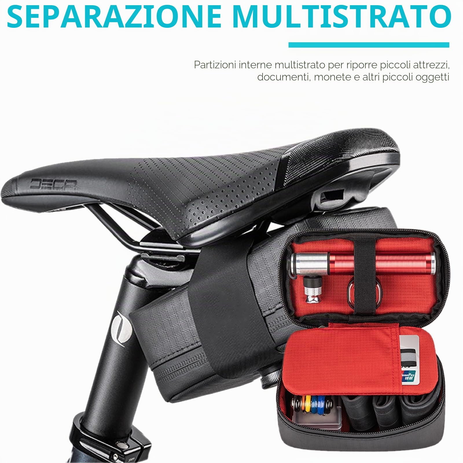 Borsa Sottosella Bici - Borsa Bici Sottosella Borsa da Sella Bici Accessori Bici