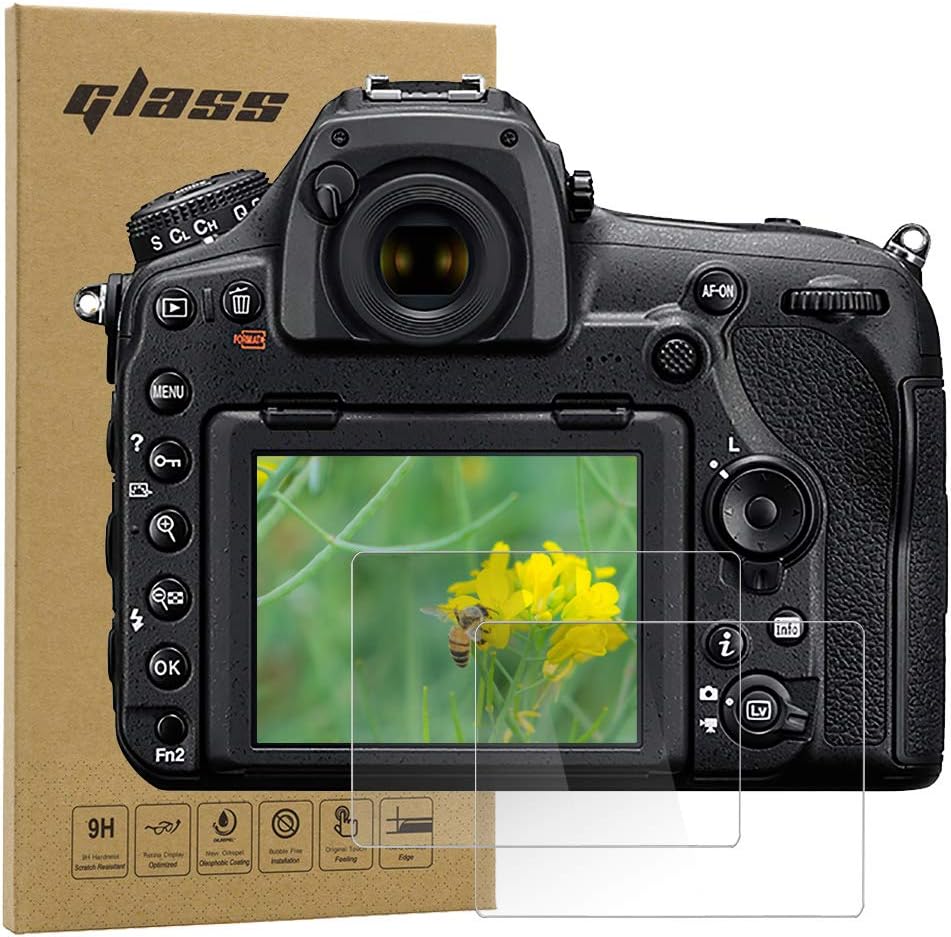 Screen Protector for Nikon D850 D780 D750 D810 D800E D800 D610 D600 D500 D4S D5 D7200 D7100 D5200 D5100 (2 Pack)