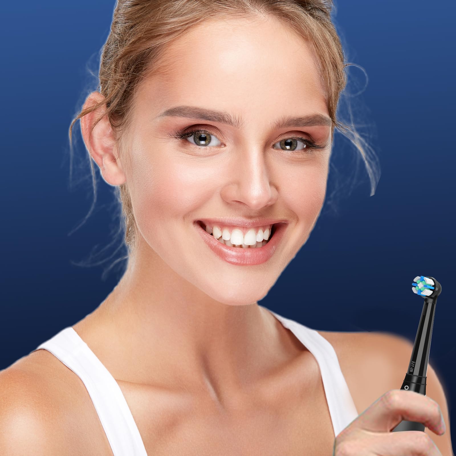 Recambio Cepillos Compatible con Oral B IO Cepillos Eléctrico, Cabezales Compatible con Oral B IO 2/3/4/5/6/7/8/9/10 Cuida tus Dientes y Encías (8 Negro/Blanco)